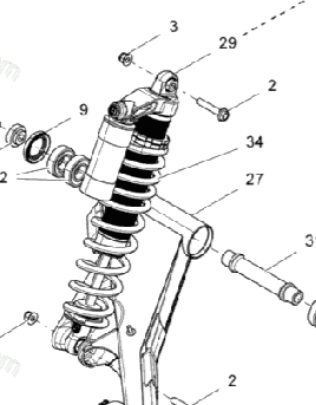 CAN AM REAR 2012 COMMANDER SHOCK