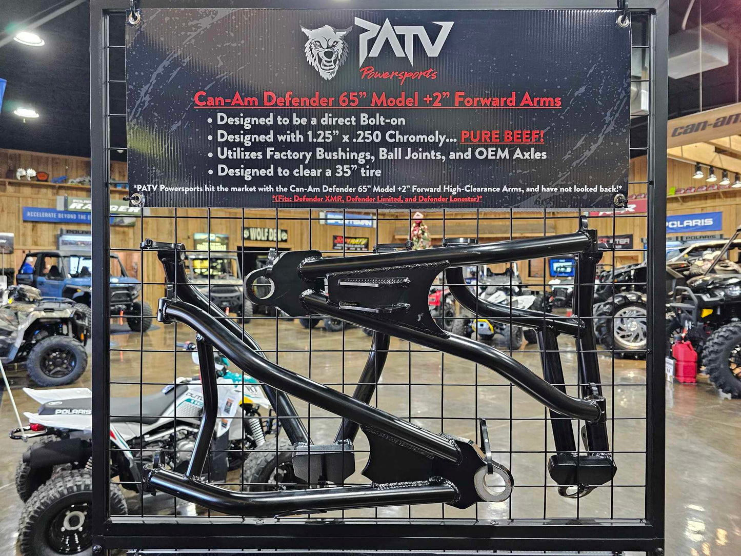 PATV Powersports Can-Am Defender 65” Forward A-Arms