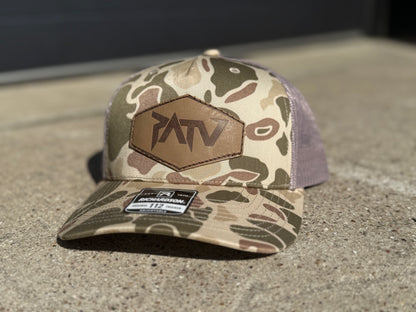 PATV Authentic Leather Patch Hats