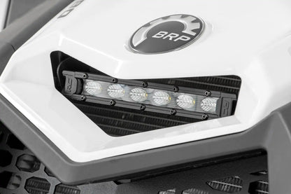 LED Light Cowl Mount | 6" Black Slimline | Can-Am Maverick X3