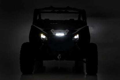 LED Light Cowl Mount | 6" Black Slimline | Can-Am Maverick X3