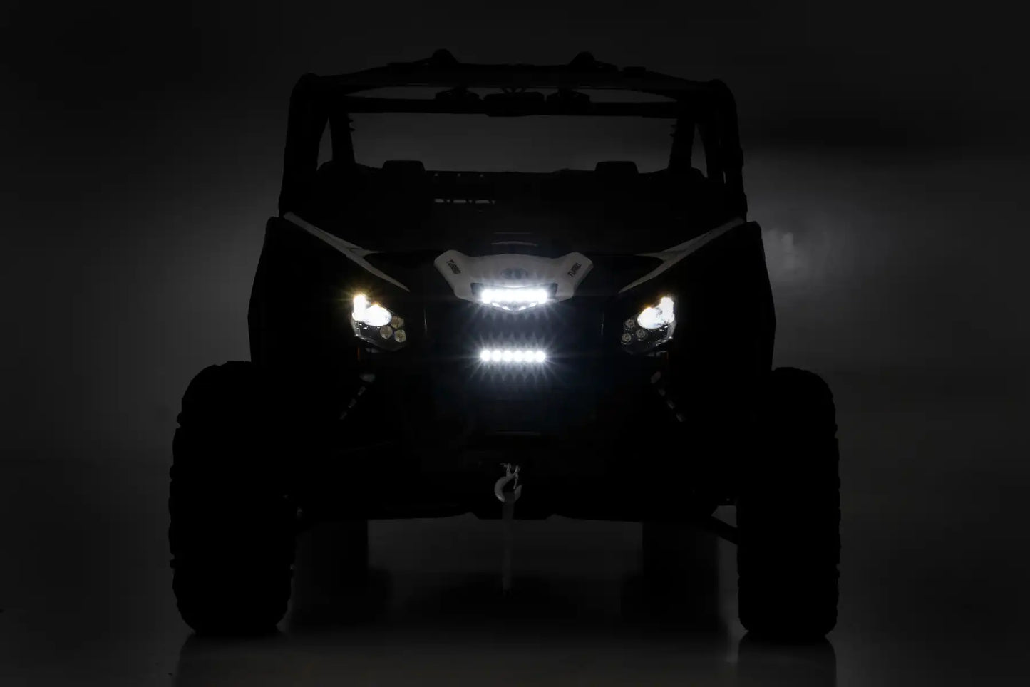 LED Light Grille Mount | 6" Black Slimline | Can-Am Maverick X3