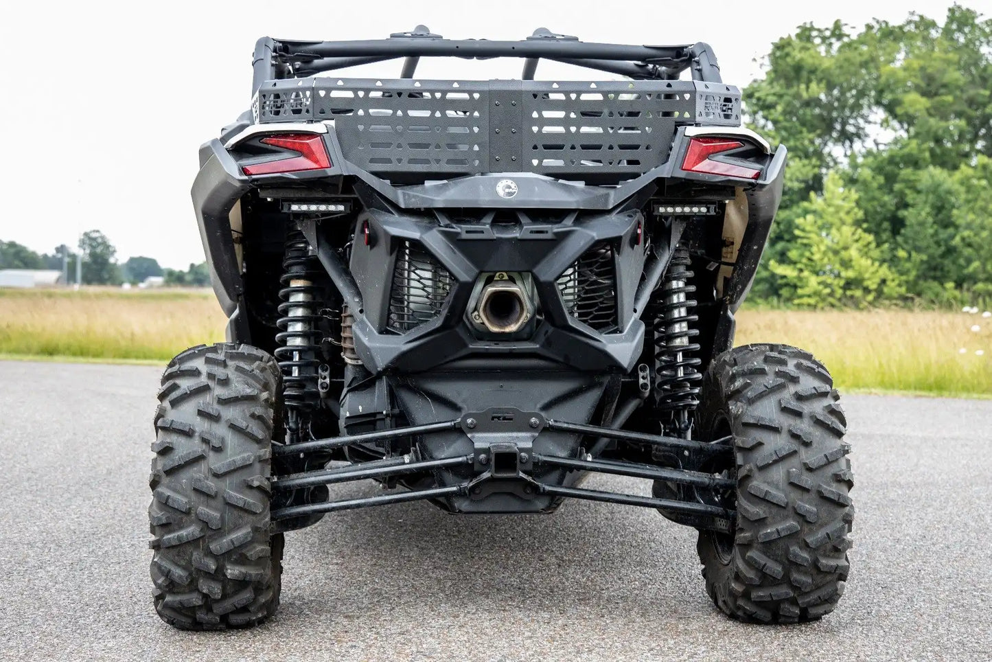 LED Light Tail Light Mount | 6" Black Slimline Pair | Can-Am Maverick X3