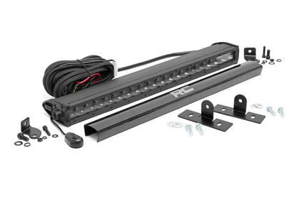 LED Light Under Bed Mount | 20" Black Single Row | Midsize | Polaris Ranger 500/570/800