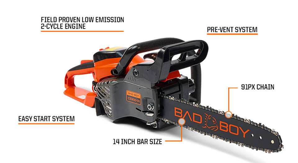 Bad-Boy Mower Gas Powered 14" Chainsaw