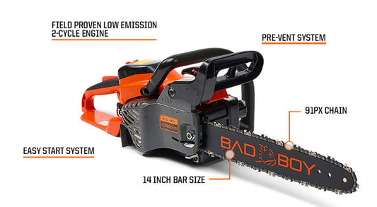 Bad-Boy Mower Gas Powered 14" Chainsaw