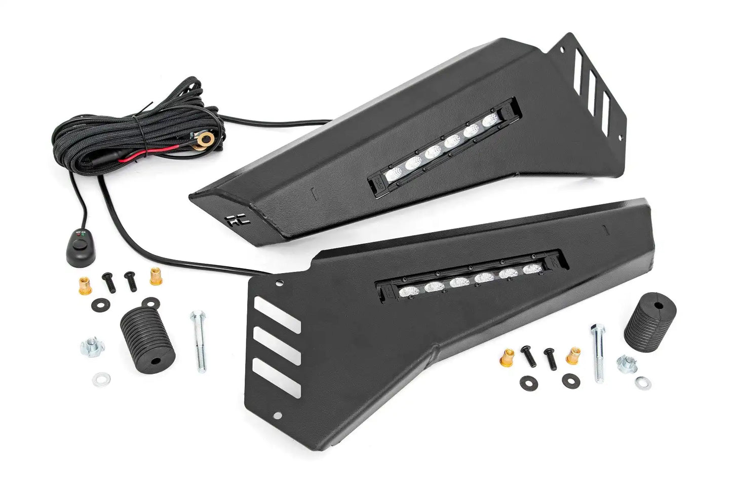 Bumper Wings 6" Black Slimline LED Pair | Polaris Ranger 1000/Ranger XP 900